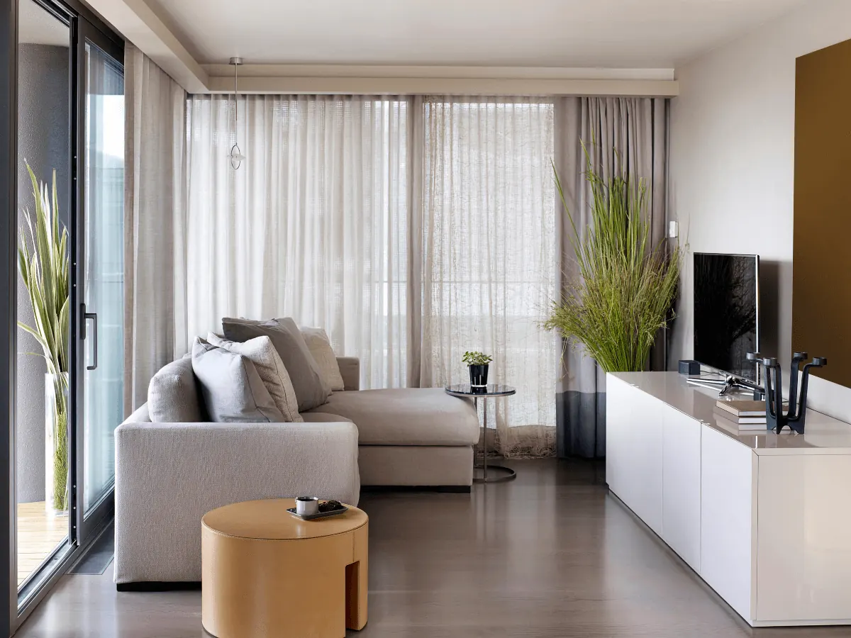 Cellular shades in a Sheridan living room